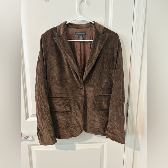 Brown Corduroy Banana Republic Button Blazer - Picture 1 of 7